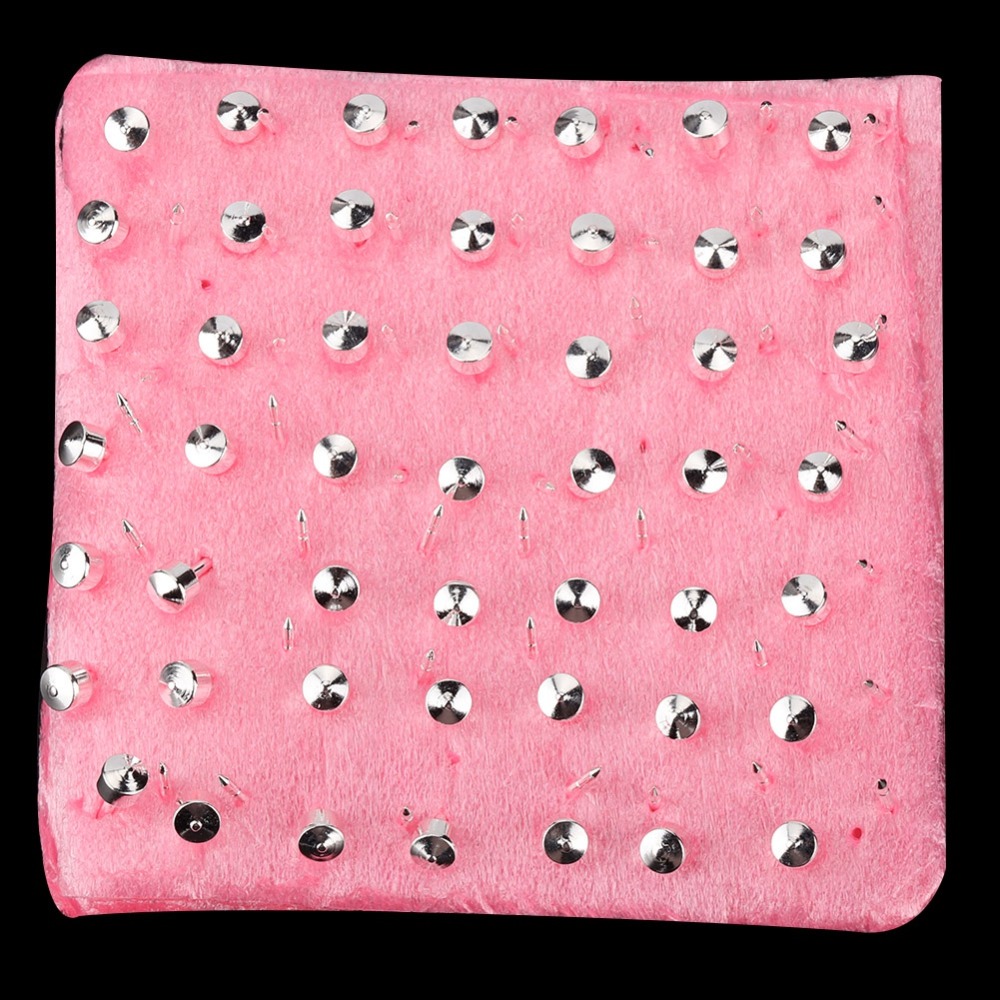 Body Jewelry Materials - 98 قطعة من أغطية الأقراط المعدنية