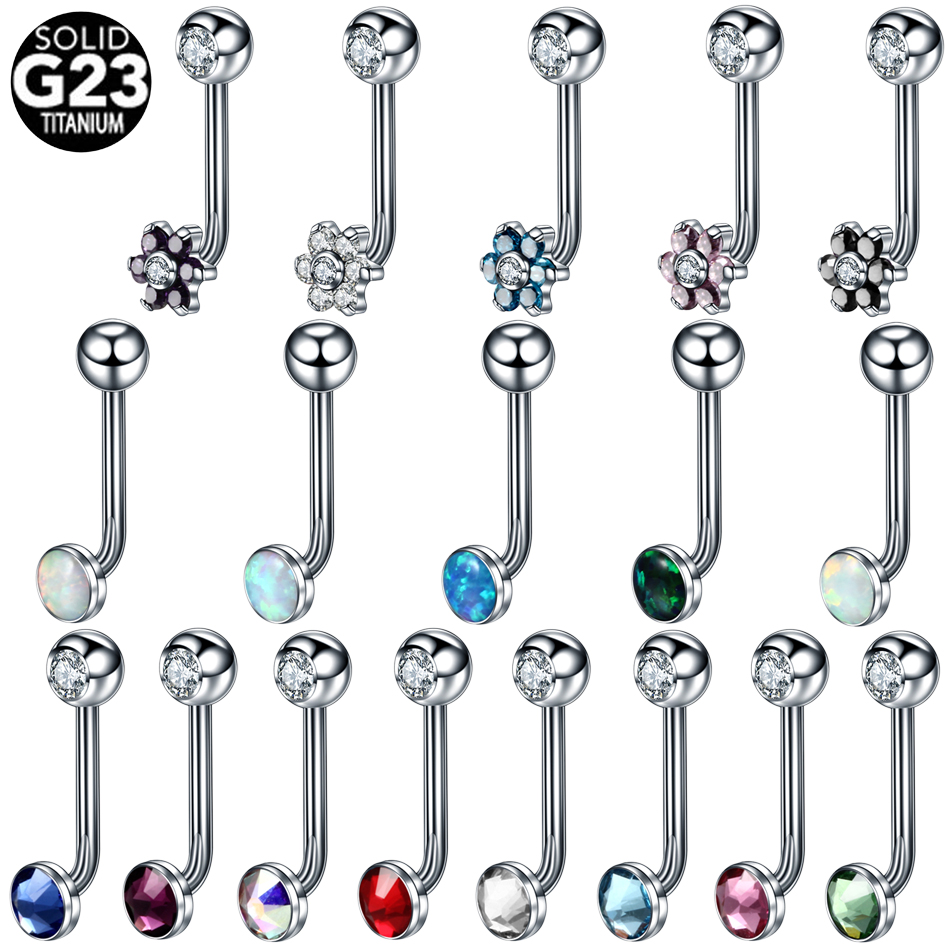 Body Jewelry Vch - 1 قطعة التيتانيوم كريستينا العمودي هود