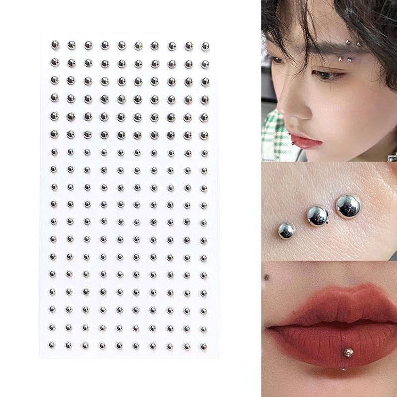 Body Jewelry Ear Piercing - الماس ملصق وهمية الأنف مسمار الذاتي