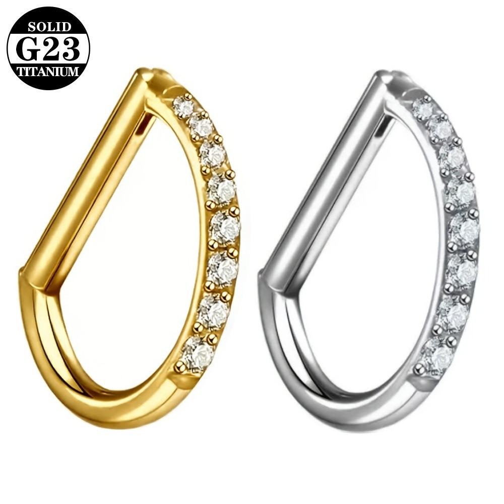 Body Jewelry Materials - حلقة سبتيوم من التيتانيوم ASTM F136،
