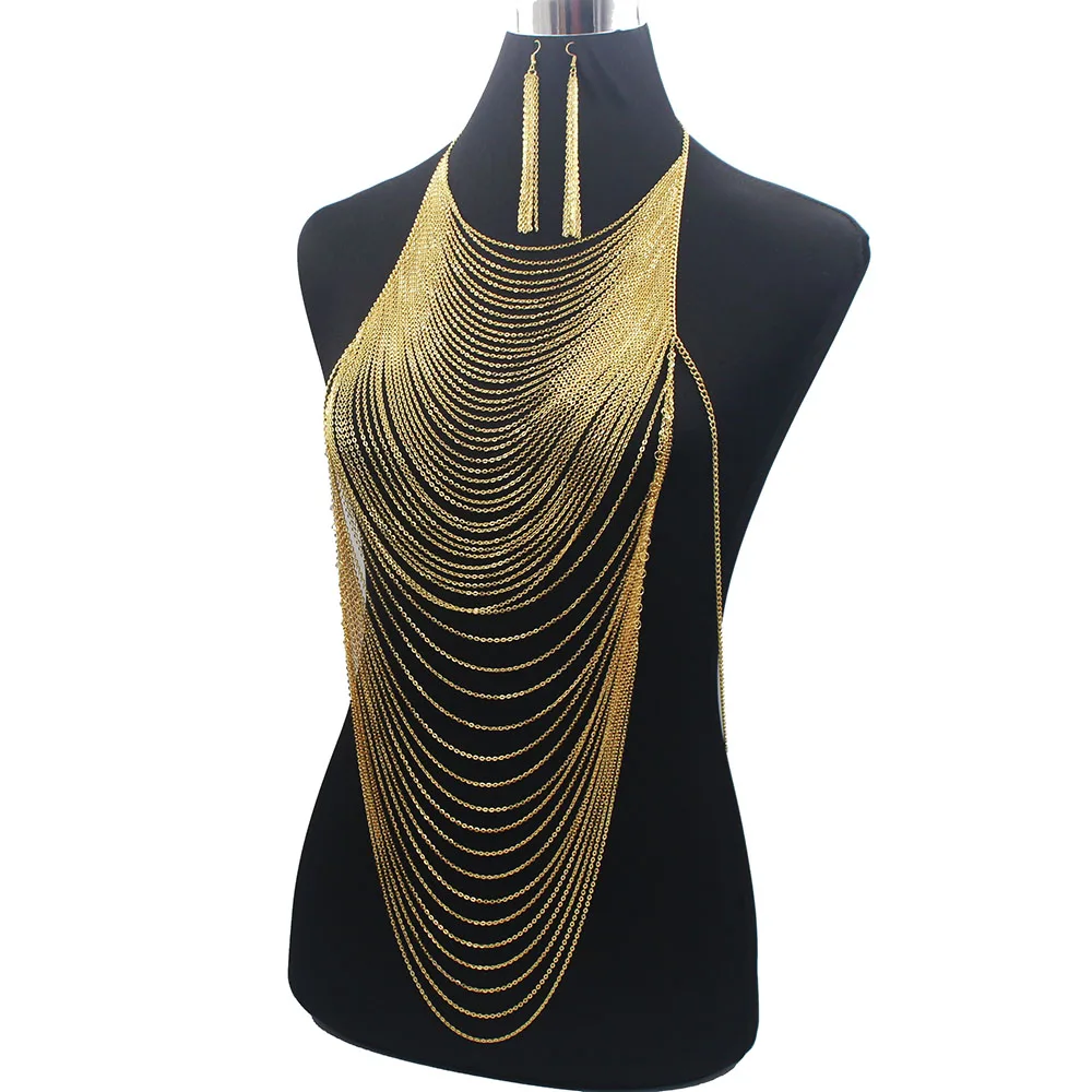 سلسلة كاملة ذهبية اللون لامعة  - مراجعة Body Jewelry Materials وسعره