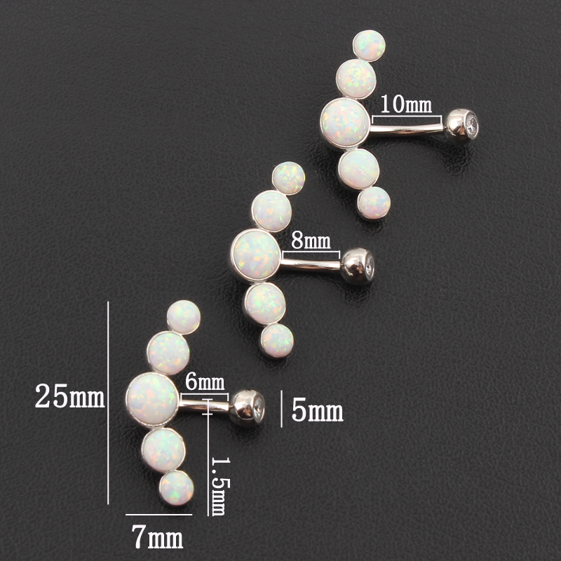 حلقة سرة البطن من الفضة الإستر - مراجعة Body Jewelry Materials وسعره