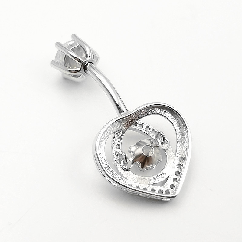 خاتم زر البطن 925 من الفضة الإ - مراجعة Body Jewelry Materials وسعره