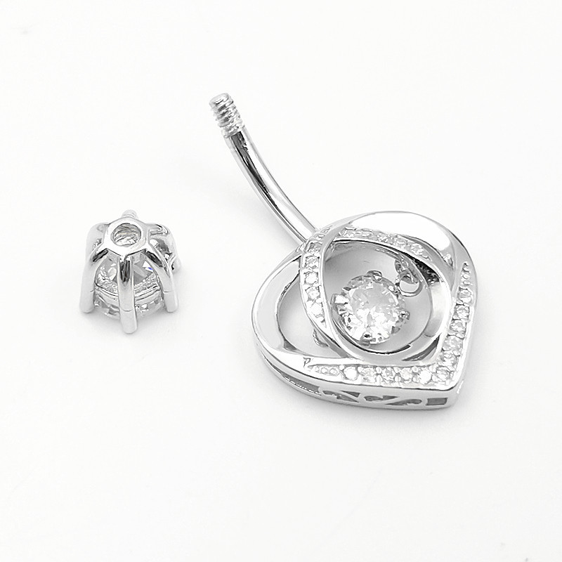 خاتم زر البطن 925 من الفضة الإ - مراجعة Body Jewelry Materials وسعره