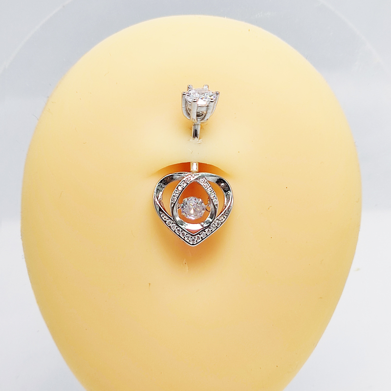 خاتم زر البطن 925 من الفضة الإ - مراجعة Body Jewelry Materials وسعره