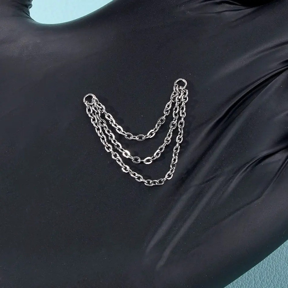 سلسلة أنف من التيتانيوم العصري - مراجعة Body Jewelry Ear Piercing وسعره