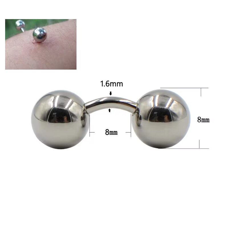 1 قطعة الكرة الكبيرة 316L خارج - مراجعة Body Jewelry Vch وسعره