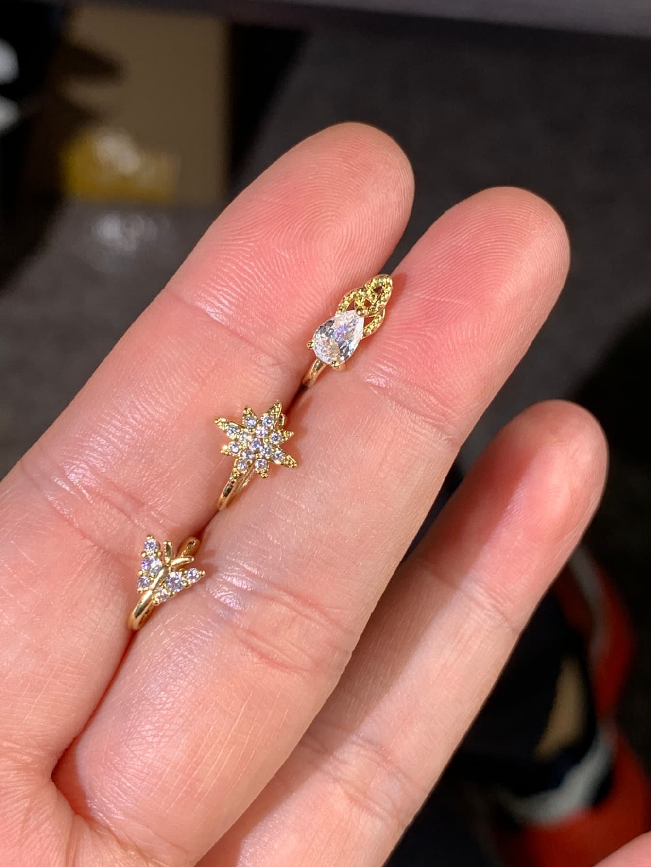 طقم مشابك أنف أنيق وعصري من 3  - مراجعة Body Jewelry Materials وسعره