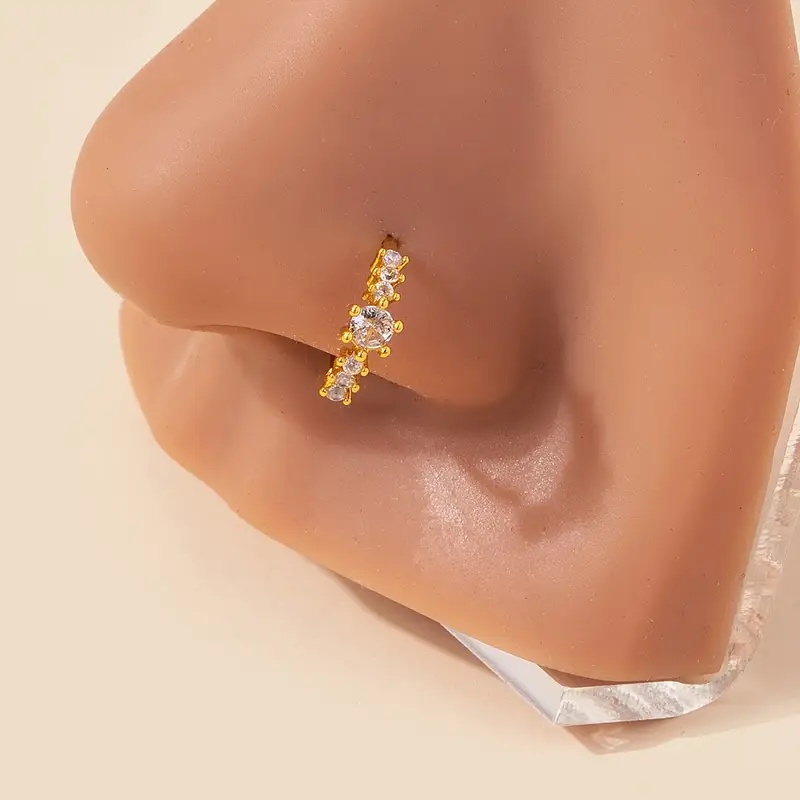 بسيطة صف واحد هندسية S925 الفض - مراجعة Body Jewelry Materials وسعره