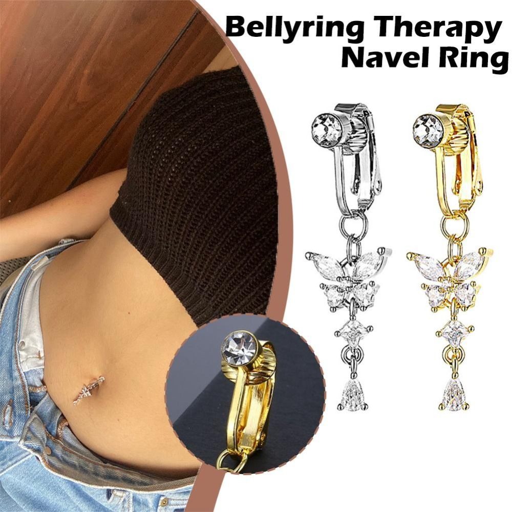 حلقة سرة البطن بتصميم فراشة قا - مراجعة Body Jewelry Materials وسعره