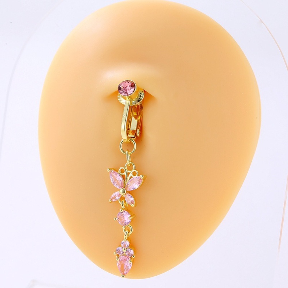 حلقة سرة البطن بتصميم فراشة قا - مراجعة Body Jewelry Materials وسعره