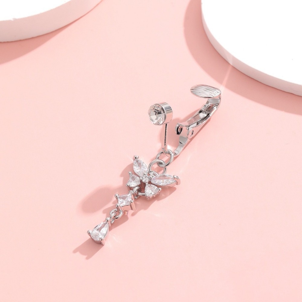 حلقة سرة البطن بتصميم فراشة قا - مراجعة Body Jewelry Materials وسعره