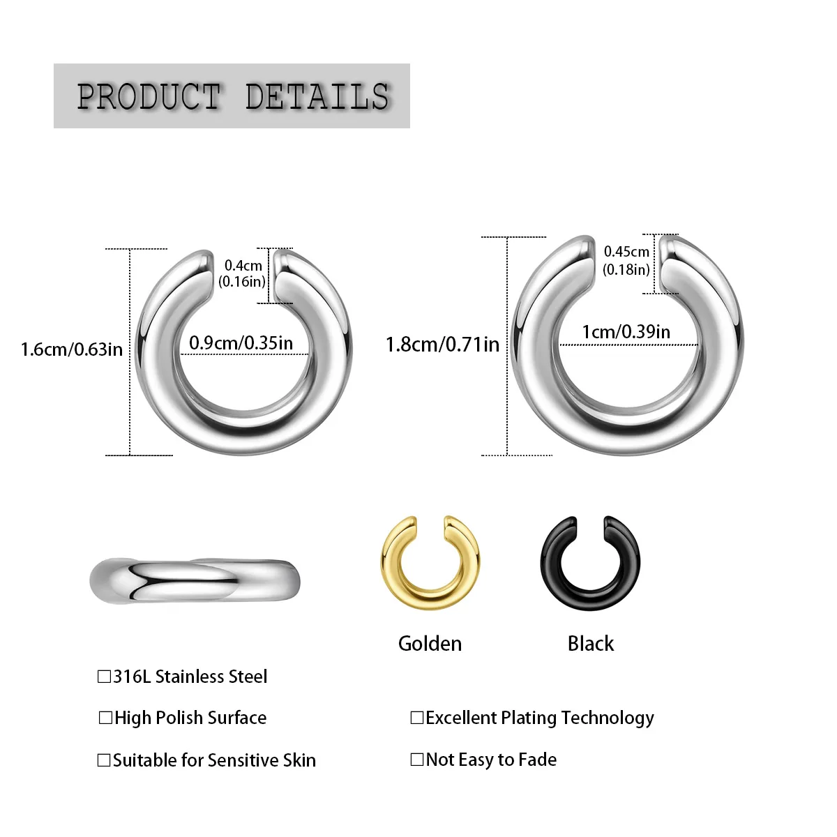 قطعة واحدة من حلقة الأنف المقل - مراجعة Body Jewelry Ear Piercing وسعره