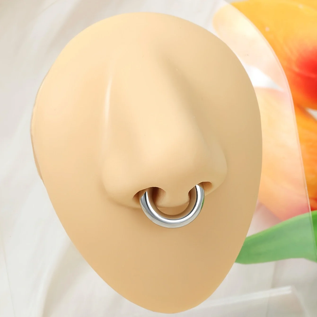 قطعة واحدة من حلقة الأنف المقل - مراجعة Body Jewelry Ear Piercing وسعره