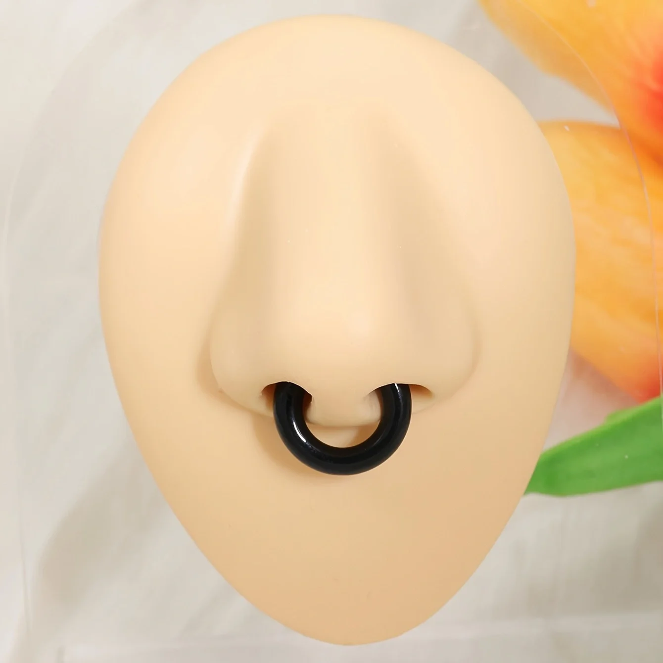 قطعة واحدة من حلقة الأنف المقل - مراجعة Body Jewelry Ear Piercing وسعره