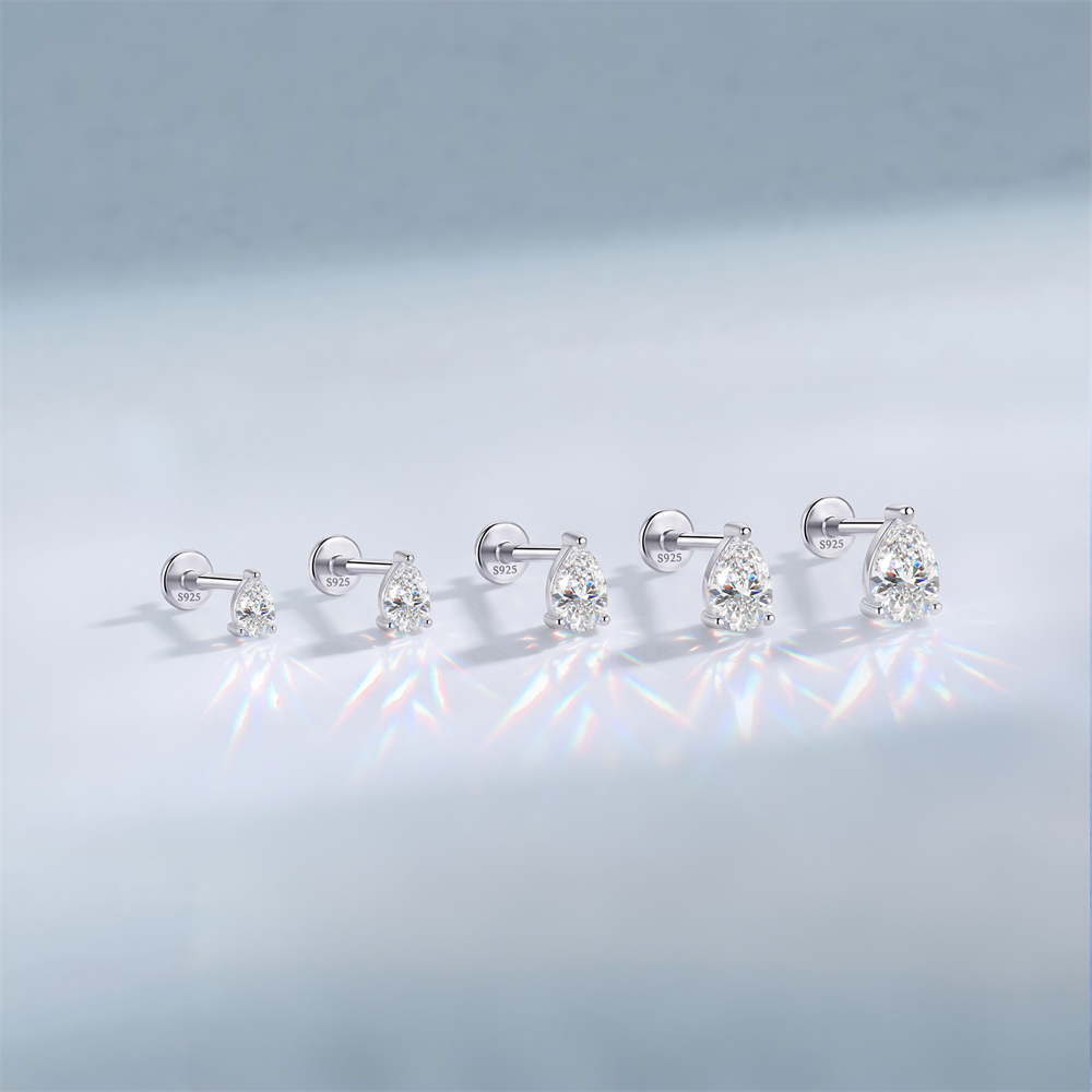 أقراط KOJ من الفضة الإسترلينية - مراجعة Body Jewelry Ear Piercing وسعره