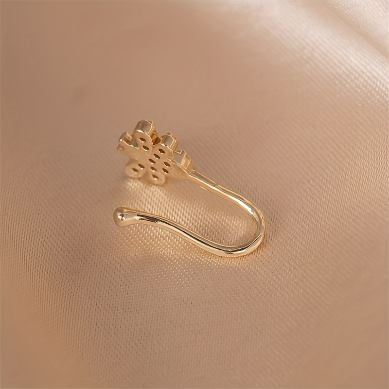 قطعة واحدة من حلقة الأنف غير ا - مراجعة Body Jewelry Materials وسعره